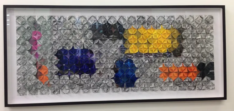 Corrugations, framed